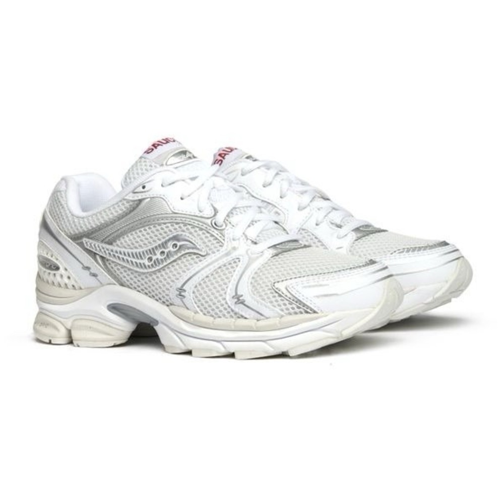 Men's Size 9 - Saucony ProGrid Triumph 4 Heritage White Silver Sneakers Shoes